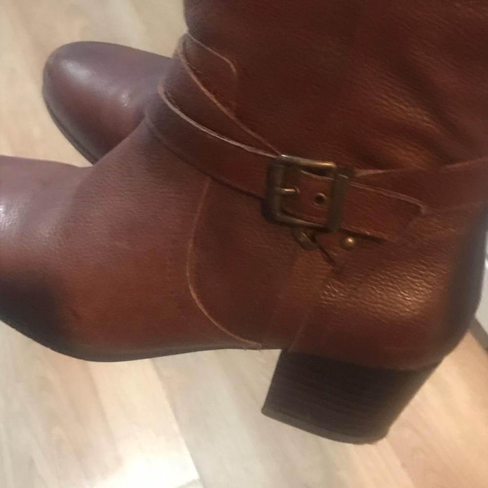 Gorgeous Array Peace brown leather boots❤️ EUC - Picture 3 of 5